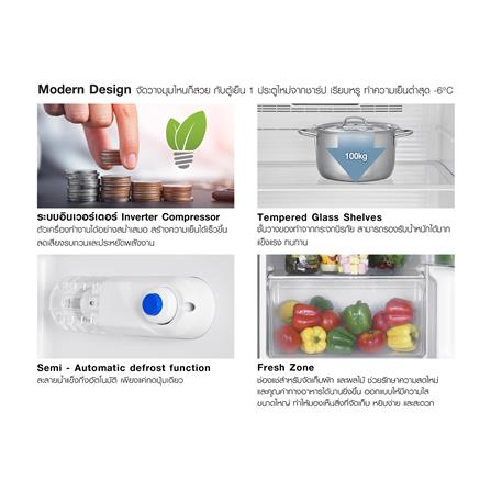 ตู้เย็น 1 ประตู SHARP SJ-S150XT-DK 5.4 คิว สีเทาเข้ม_5