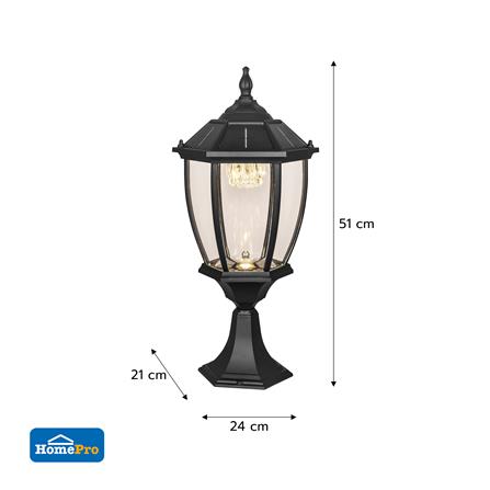 ไฟหัวเสา SOLAR CARINI 1602FL 3 วัตต์ DAYLIGHT/COOL WHITE/WARM WHITE สีดำ_3