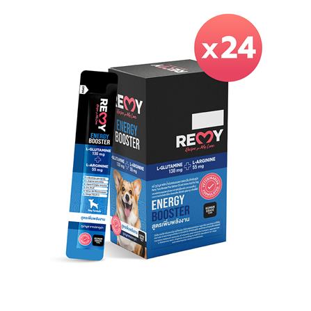 ขนมสุนัข REMY TUNA MOUSSE PLUS SALMON OIL AMINO ACID สูตรเพิ่มพลังงาน (24 ซอง)_0