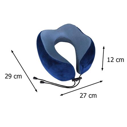 หมอนรองคอ HOME LIVING STYLE ROSSELL-H 11x10.5 นิ้ว สีน้ำเงิน_4