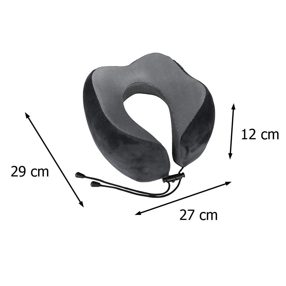 หมอนรองคอ HOME LIVING STYLE ROSSELL-H 11x10.5 นิ้ว สีดำ