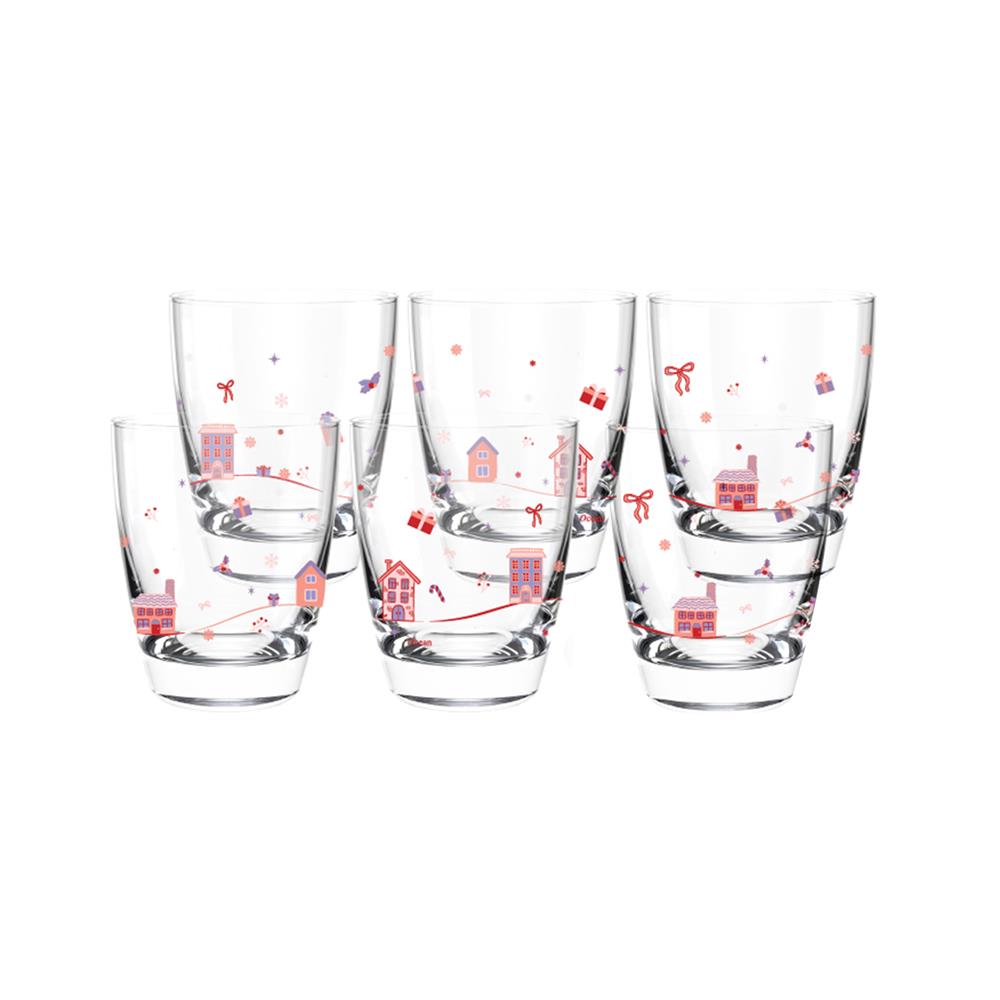 ชุดแก้วน้ำ 270 มล. OCEAN GLASS RIBBON (แพ็ก 6 ใบ)