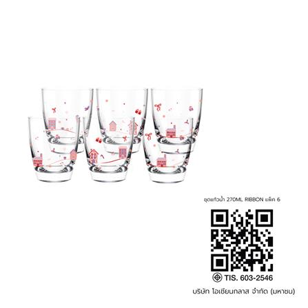 ชุดแก้วน้ำ 270 มล. OCEAN GLASS RIBBON (แพ็ก 6 ใบ)_3