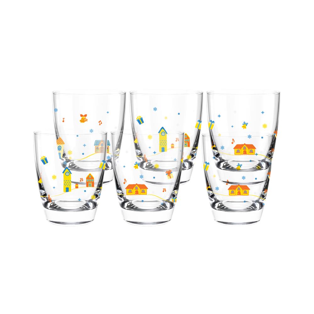 ชุดแก้วน้ำ 270 มล. OCEAN GLASS JINGLE (แพ็ก 6 ใบ)