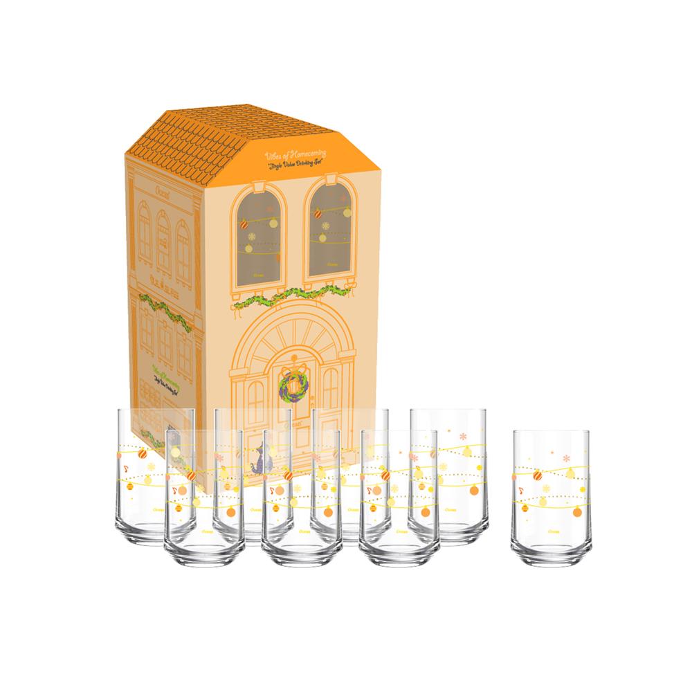 ชุดแก้วน้ำ 290 มล. OCEAN GLASS JINGLE (แพ็ก 8 ใบ)