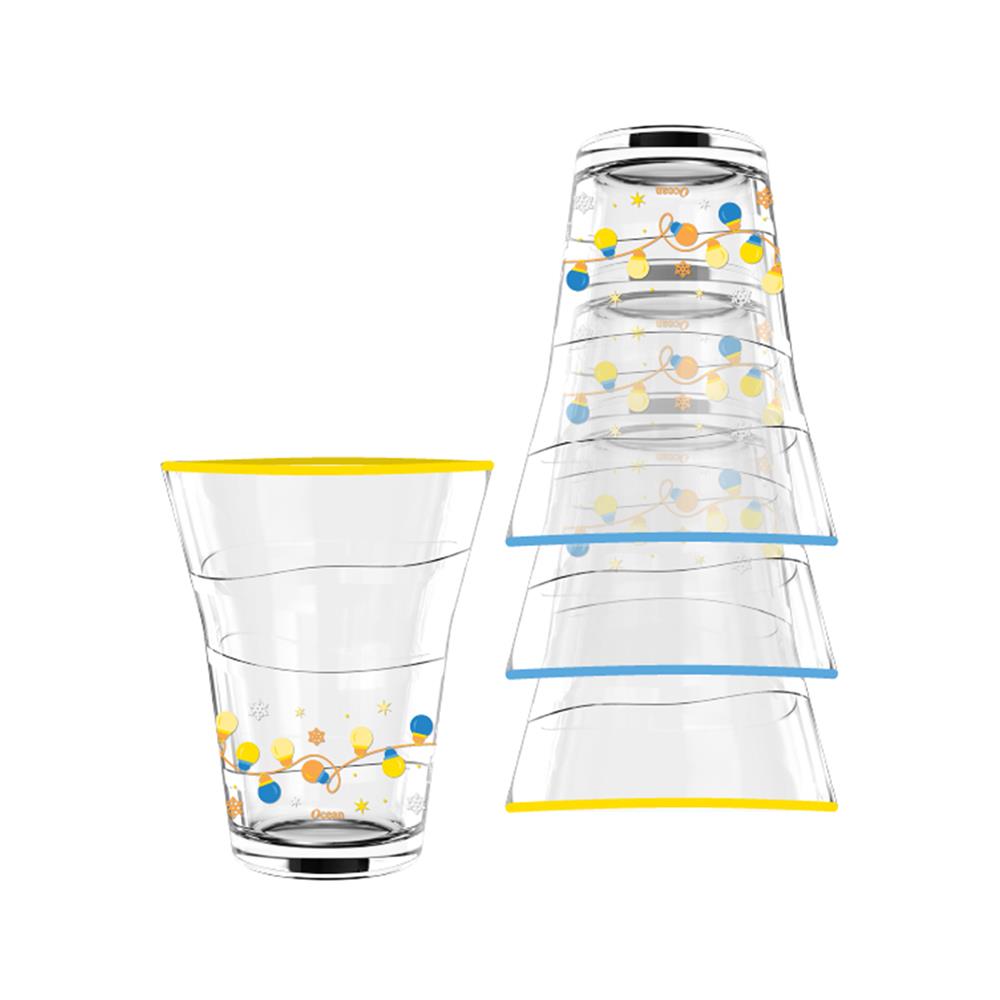 ชุดแก้วน้ำ 300 มล. OCEAN GLASS JINGLE (แพ็ก 4 ใบ)