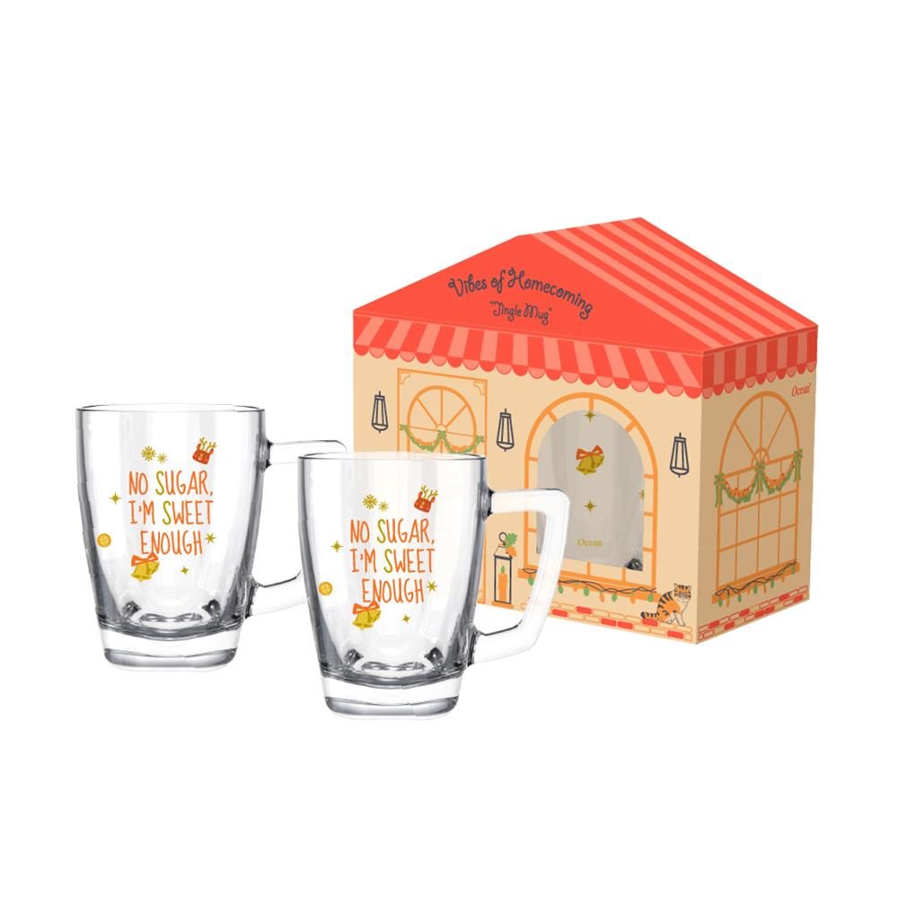 แก้วหู 320 มล. OCEAN GLASS JINGLE MUG (แพ็ก 2 ใบ)