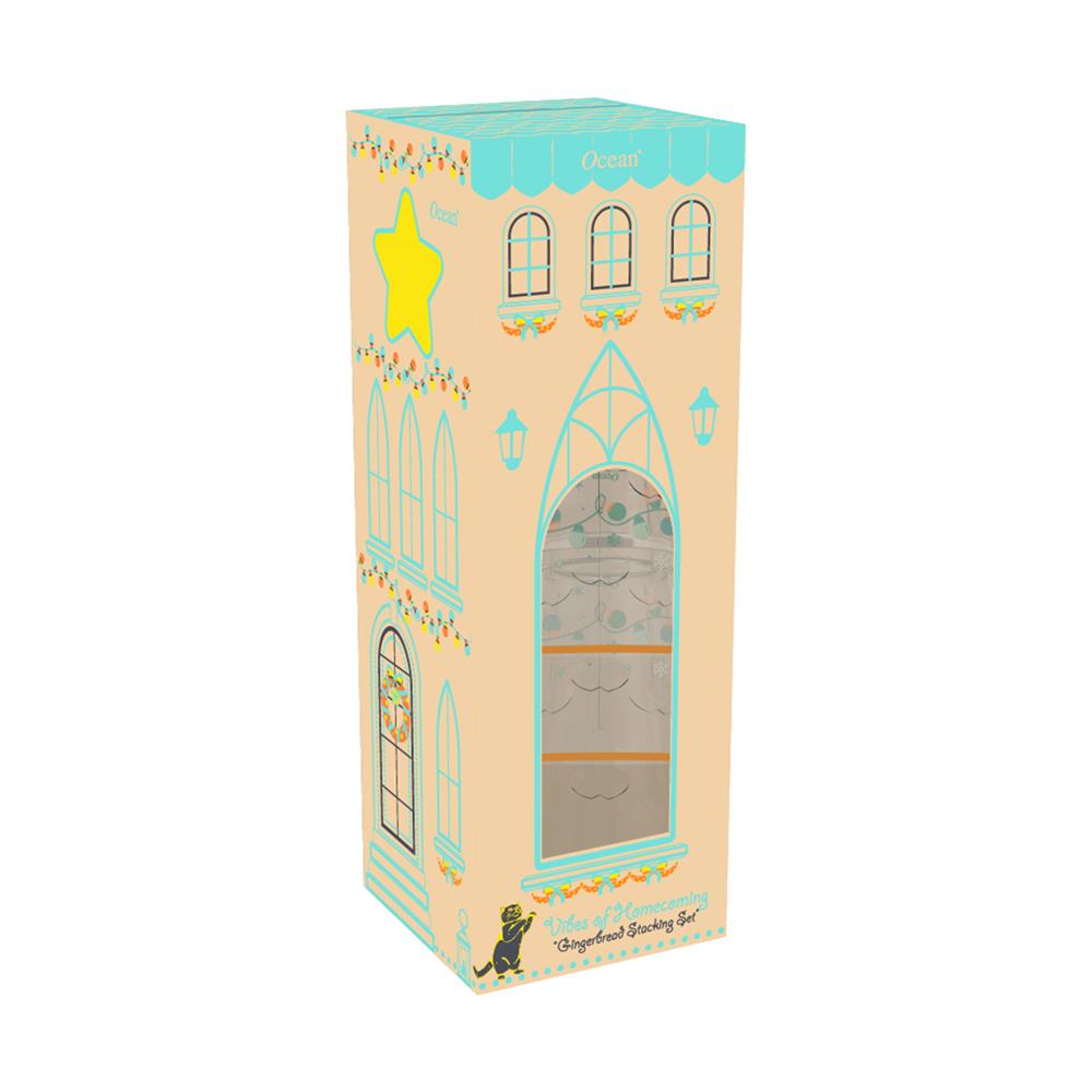 ชุดแก้วน้ำ 300 มล. OCEAN GLASS GINGERBREAD (แพ็ก 4 ใบ)