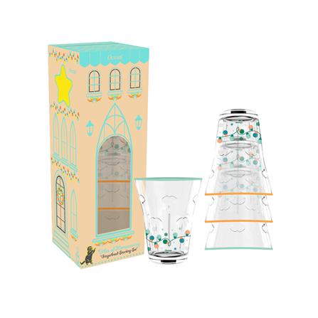 ชุดแก้วน้ำ 300 มล. OCEAN GLASS GINGERBREAD (แพ็ก 4 ใบ)_1