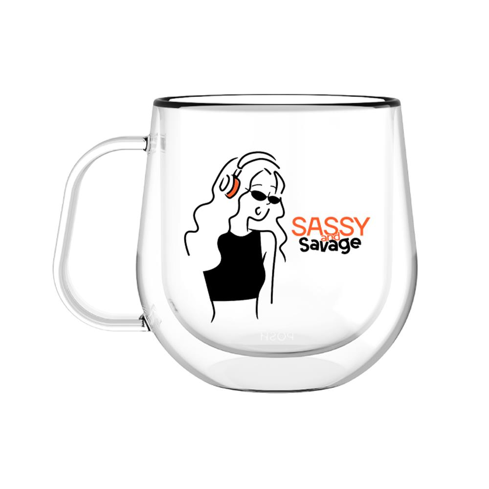 แก้วหู 360 มล. POSH GROOVE MUG SASSY