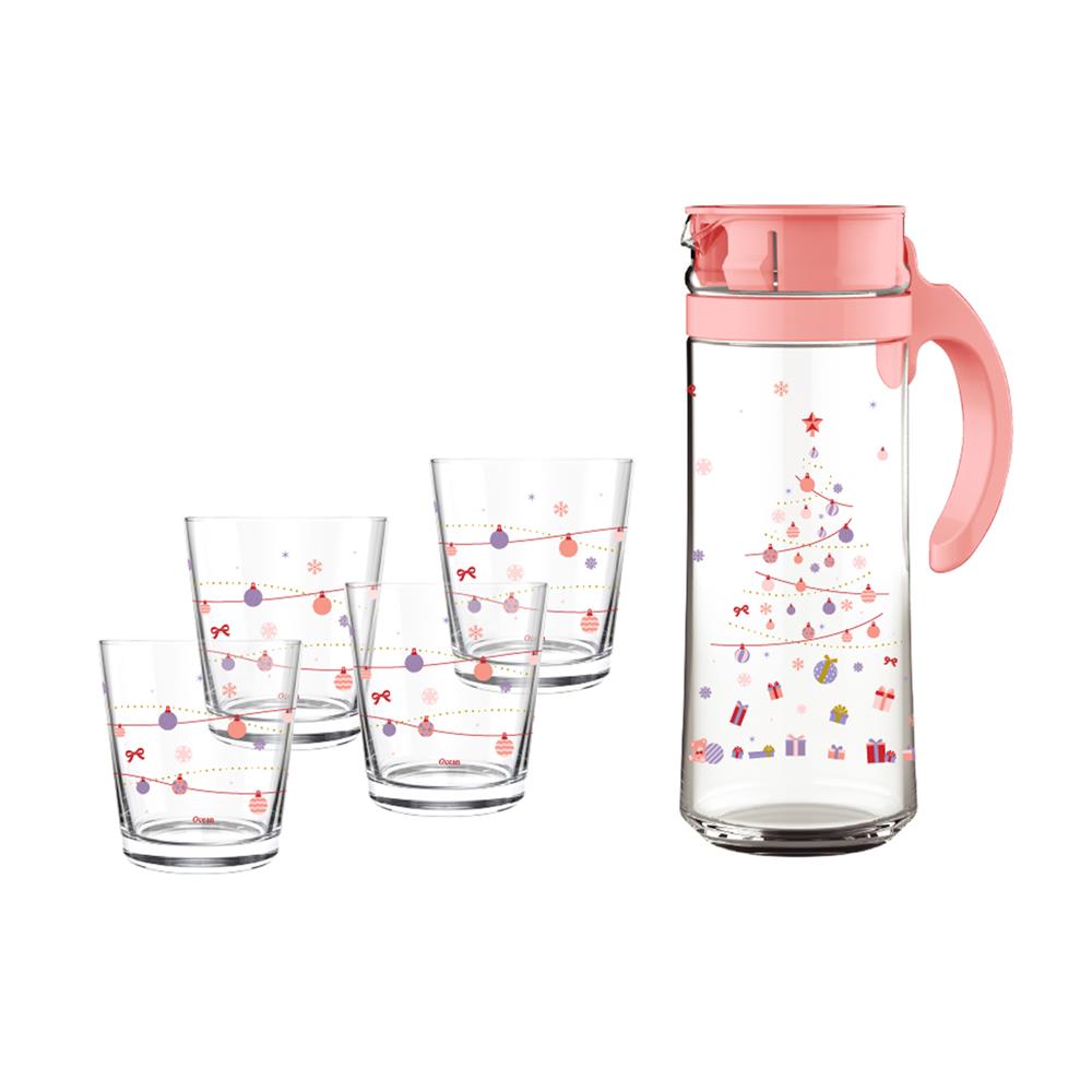 ชุดแก้วน้ำ 300 มล. และเหยือก 1.265 ลิตร OCEAN GLASS RIBBON