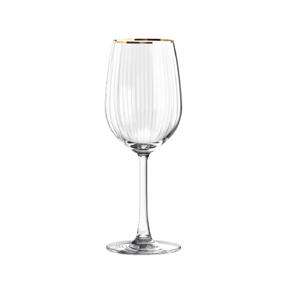 ชุดแก้วไวน์ 350 มล. และแก้วน้ำ 355 มล. OCEAN GLASS ANNIVERSARY MADISON WH GOLD RIMMING