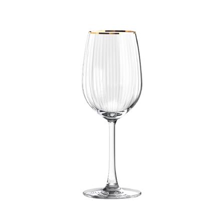 ชุดแก้วไวน์ 350 มล. และแก้วน้ำ 355 มล. OCEAN GLASS ANNIVERSARY MADISON WH GOLD RIMMING_1