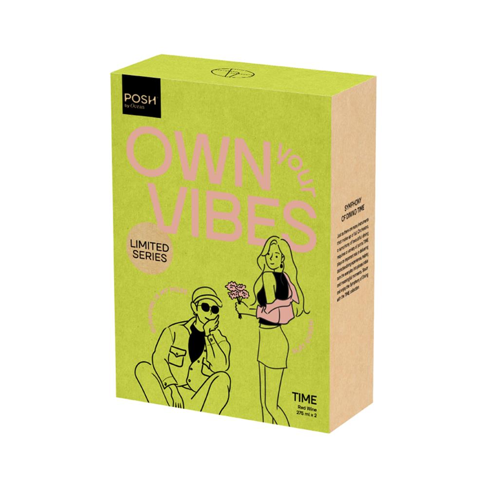 แก้วไวน์ 275 มล. POSH SLAY QUEEN & MUSE (แพ็ก 2 ใบ)