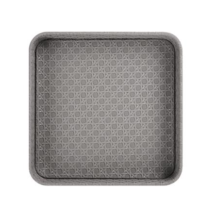 ถาด PVC KECH PETRA 23x23x4 ซม. สีเทา_1
