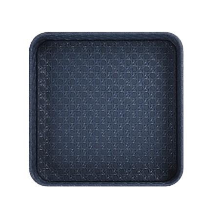 ถาด PVC KECH PETRA 23x23x4 ซม. สีน้ำเงิน_1