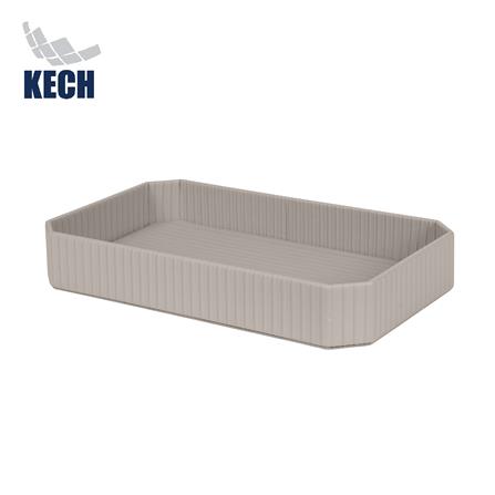 ถาด PVC KECH ARRAY 27x16x4 ซม. สีเทา_0