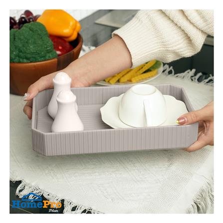 ถาด PVC KECH ARRAY 27x16x4 ซม. สีเทา_5