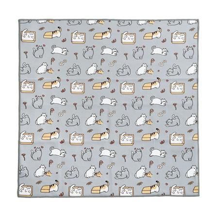 ผ้าอเนกประสงค์ SNAZZ MAGIC CAT 55x55 ซม. สีเทา_0