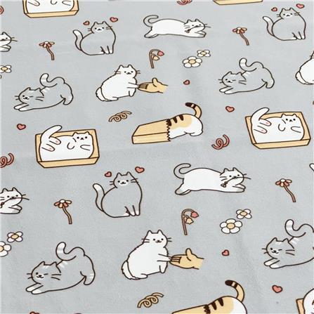 ผ้าอเนกประสงค์ SNAZZ MAGIC CAT 55x55 ซม. สีเทา_2