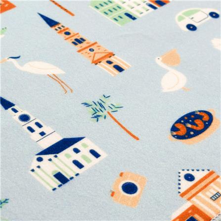 ผ้าอเนกประสงค์ SNAZZ MAGIC CITY 55x55 ซม. สีฟ้า_2