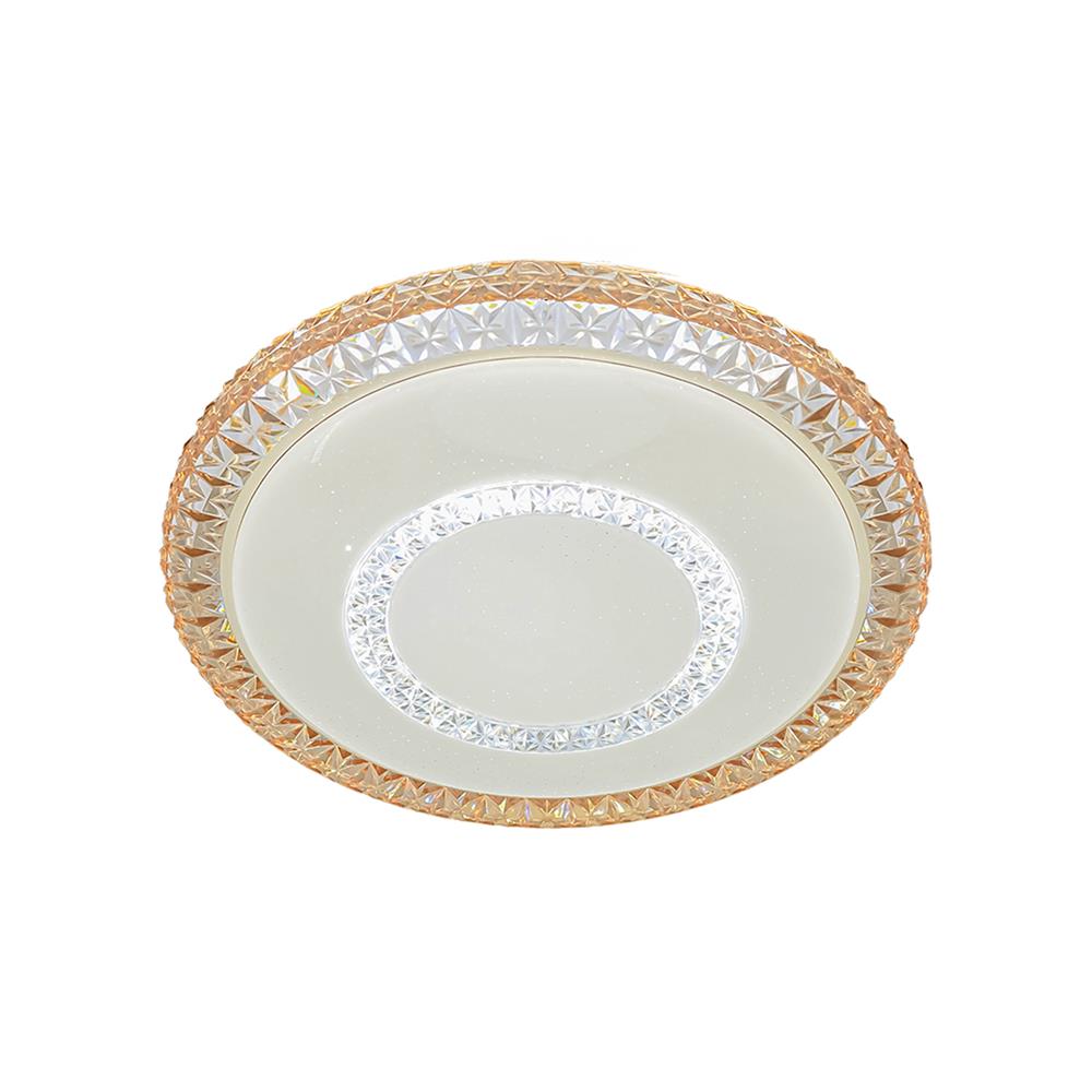 ไฟเพดาน LED STARLIGHT 04-CL-20803-AM 65 วัตต์ DAYLIGHT/COOL WHITE/WARMWHITE 19 นิ้ว สีขาว/ทอง