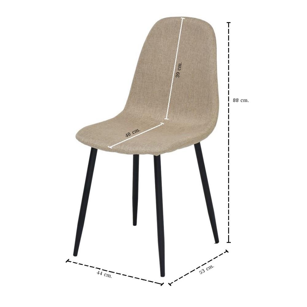 เก้าอี้ทานข้าว SB FURNITURE LALADA 59062945 สีน้ำตาล (ชุด 4 ตัว)