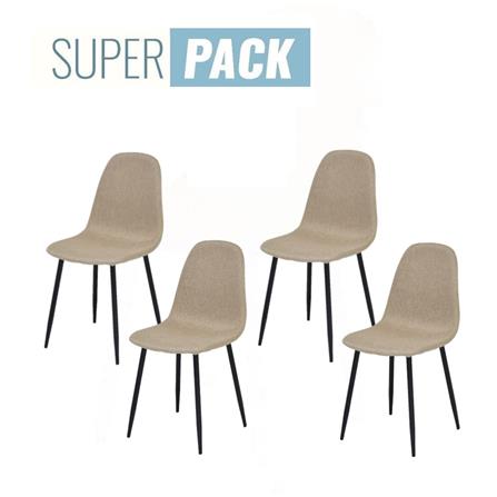 เก้าอี้ทานข้าว SB FURNITURE LALADA 59062945 สีน้ำตาล (ชุด 4 ตัว)_0