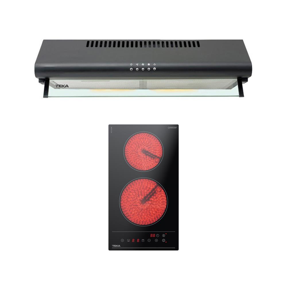 เตาฝัง+เครื่องดูดควัน TEKA VE2 Q + C 605 BK