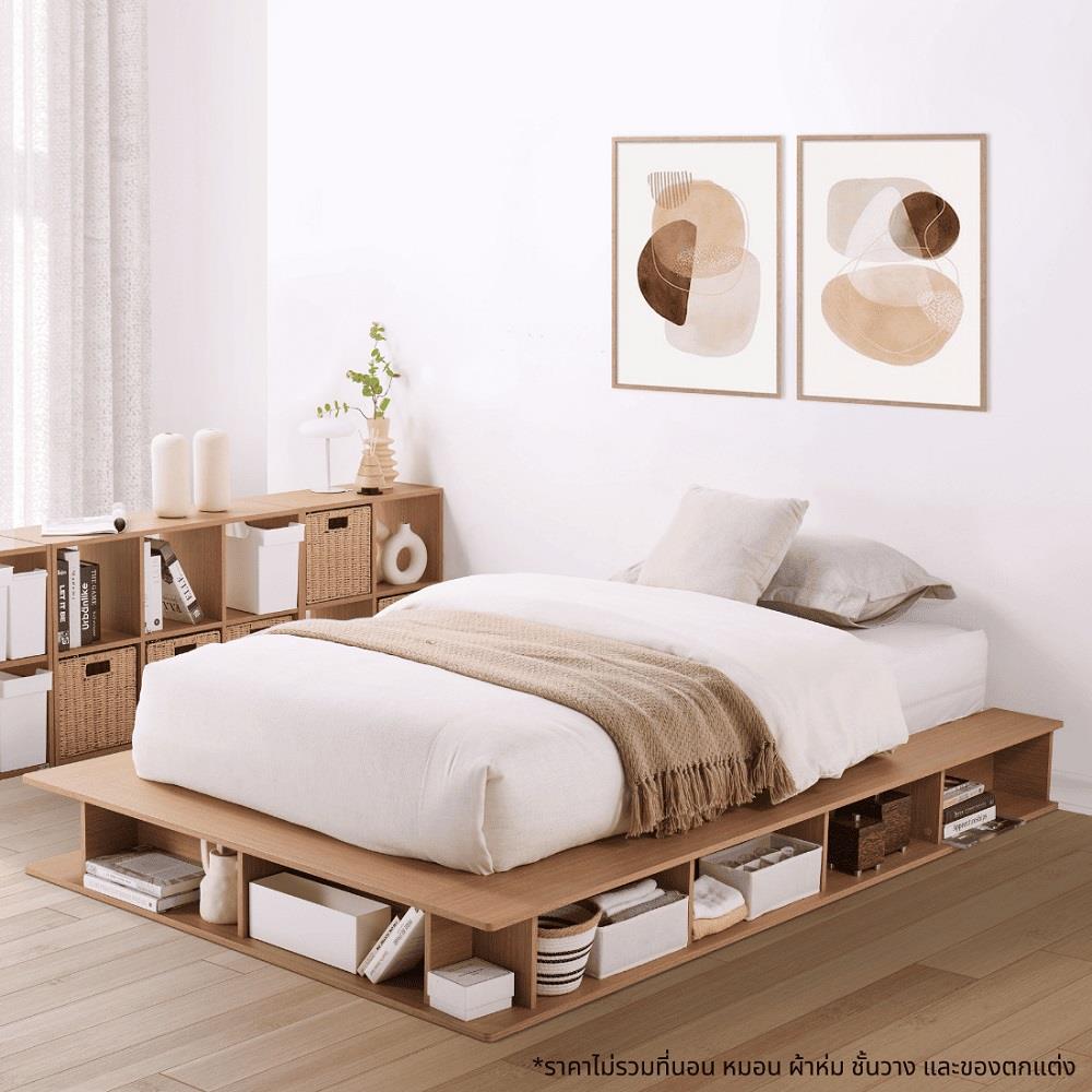 เตียง 3.5 ฟุต KONCEPT TOMO-S 19240514 สีแคชชูโอ๊ค