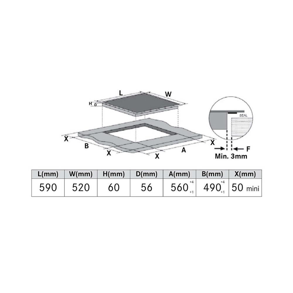 เตาฝัง+เครื่องดูดควัน FRANKE FIH6310+CXW268FC928KB