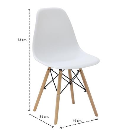 เก้าอี้ทานข้าว SB FURNITURE JOTO 19237965 สีขาว_4