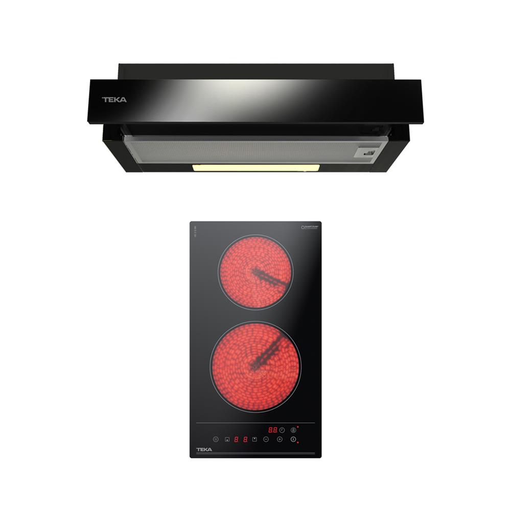 เตาฝัง+เครื่องดูดควัน TEKA VE2 Q + TLR2 62 BK