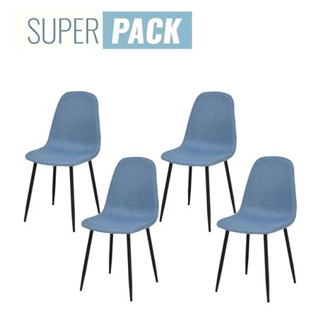 เก้าอี้ทานข้าว SB FURNITURE LALADA 59062947 สีฟ้า (ชุด 4 ตัว)_0