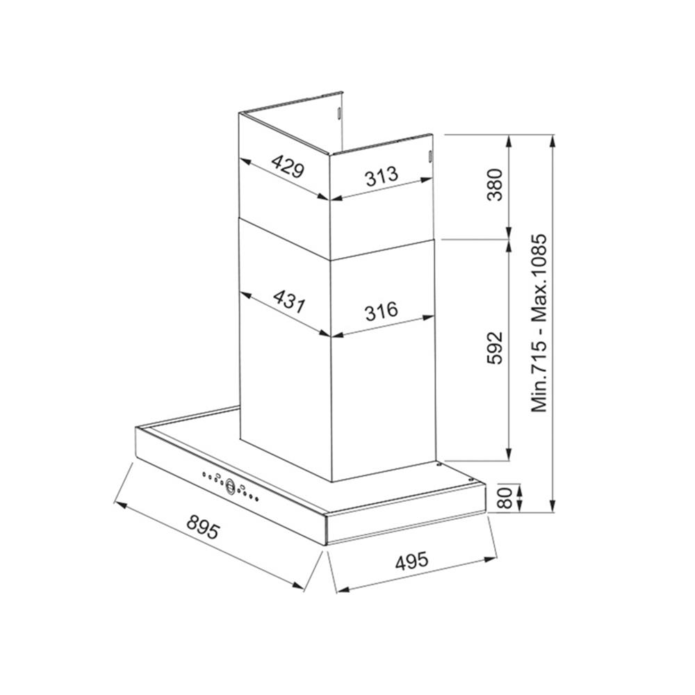 เตาฝัง+เครื่องดูดควัน FRANKE FG8318NX+FT966NX