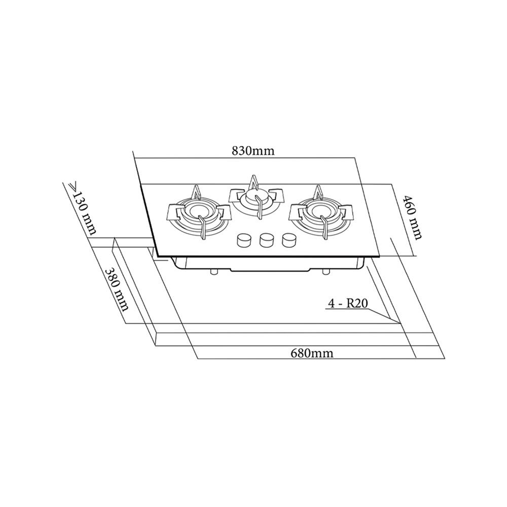 เตาฝัง+เครื่องดูดควัน FRANKE FG8318NX+FT966NX