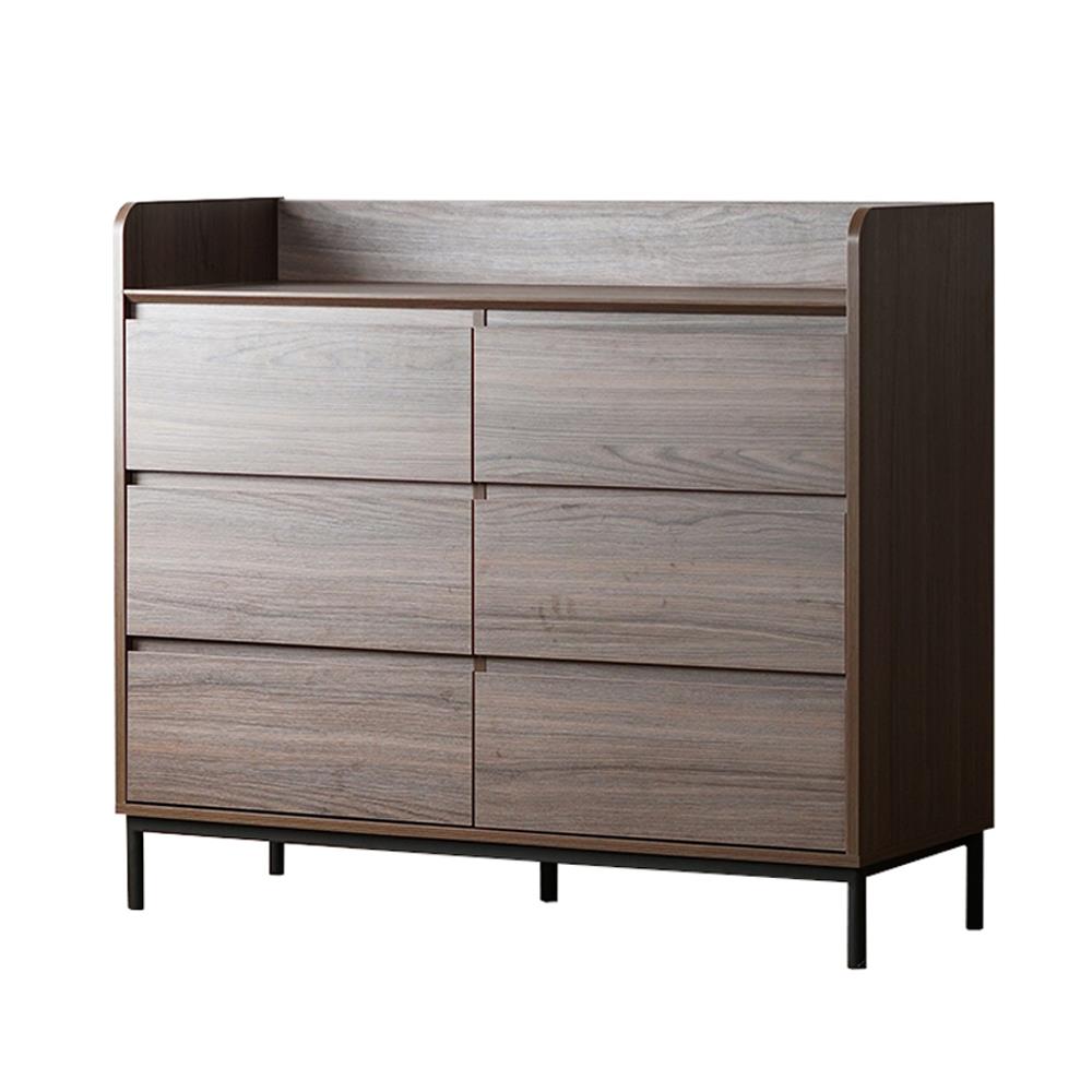 ตู้ลิ้นชัก 6 ช่อง HARV ECHO 120 ซม. สีเอมเพอเรอร์วอลนัท