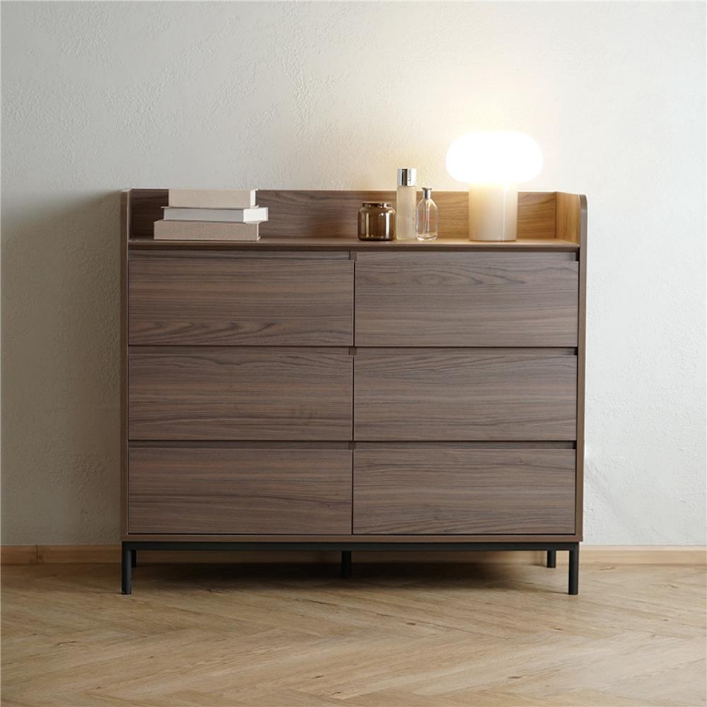 ตู้ลิ้นชัก 6 ช่อง HARV ECHO 120 ซม. สีเอมเพอเรอร์วอลนัท