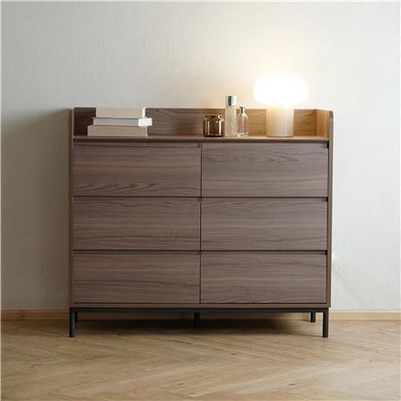 ตู้ลิ้นชัก 6 ช่อง HARV ECHO 120 ซม. สีเอมเพอเรอร์วอลนัท_3