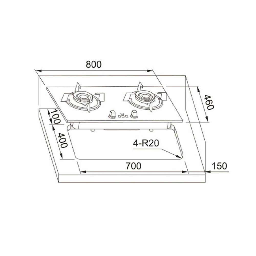 เตาฝัง+เครื่องดูดควัน FRANKE FG8228+FT966NX