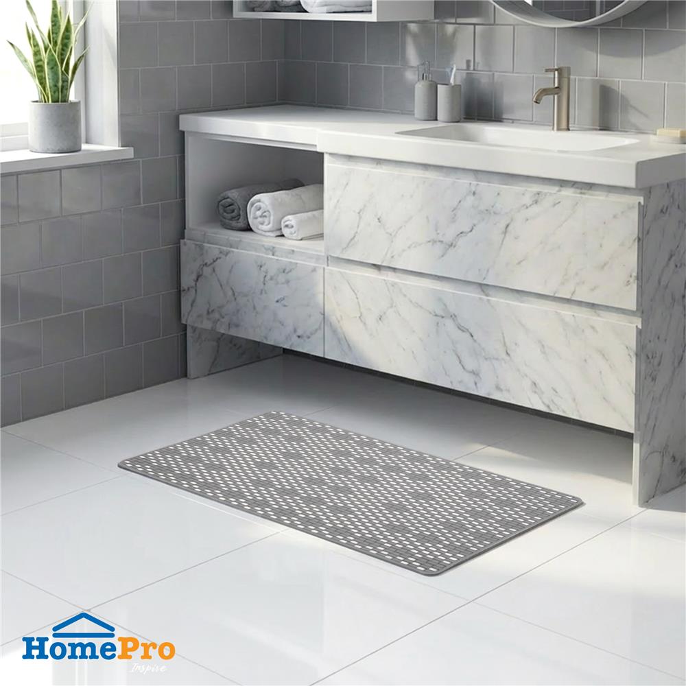 พรมห้องน้ำ MOYA YHC0061 สี GRAY