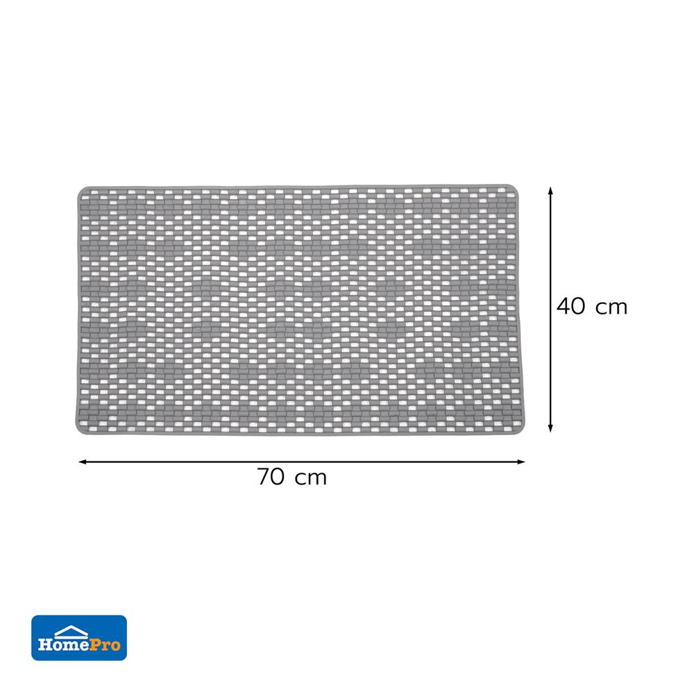 พรมห้องน้ำ MOYA YHC0061 สี GRAY