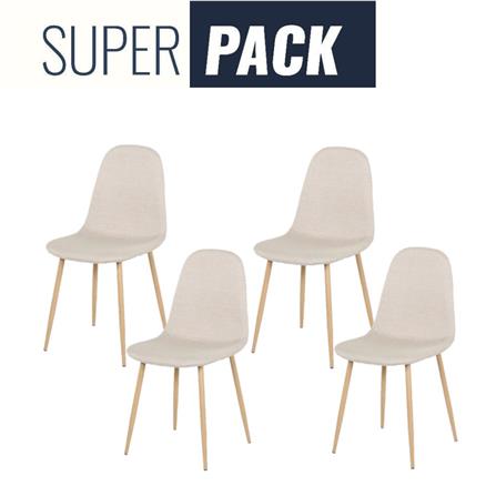 เก้าอี้ทานข้าว SB FURNITURE LASTA 59063399 สีเบจ (ชุด 4 ตัว)_0