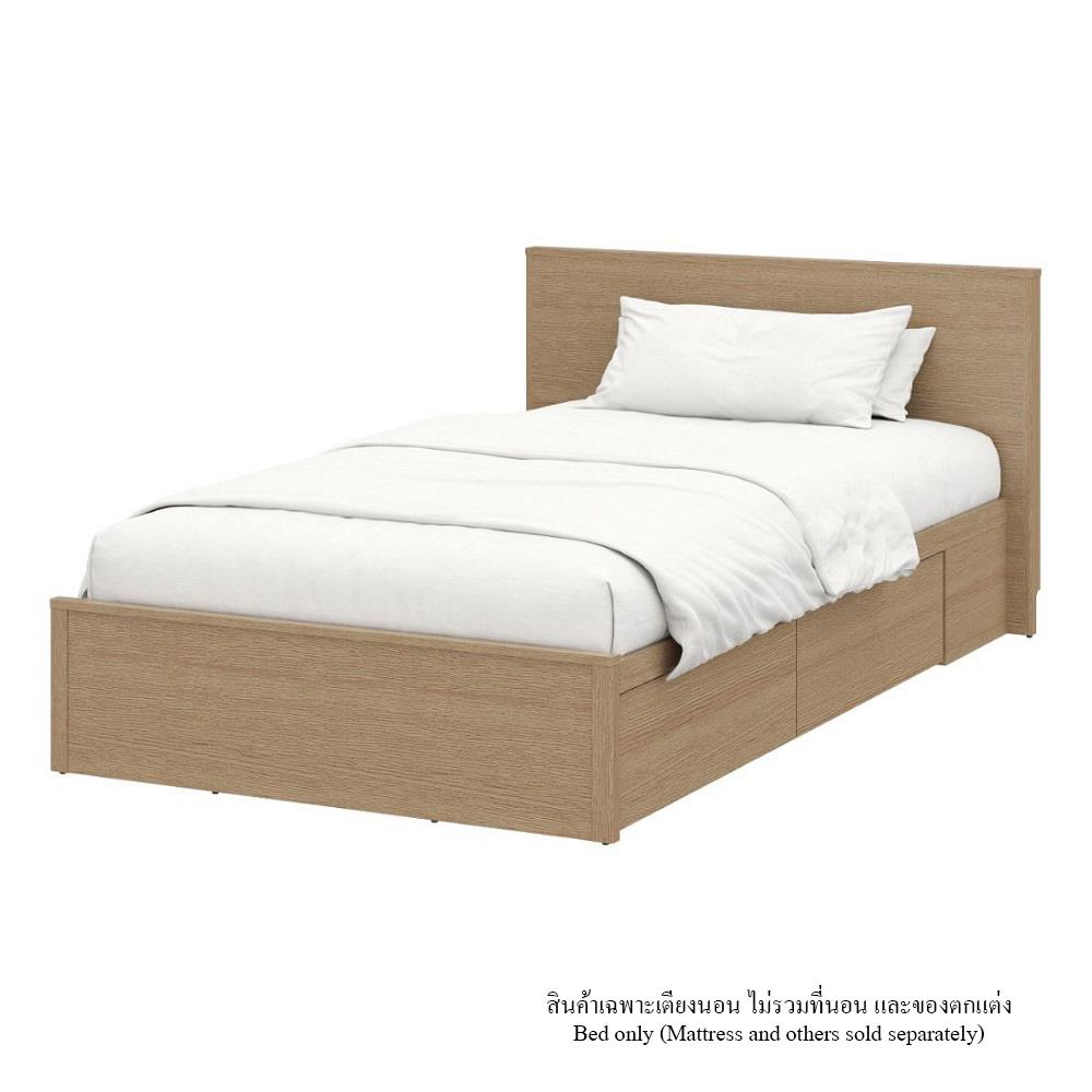 เตียง 3.5 ฟุต KONCEPT TOMO-H80 19241050 สีแคชชูโอ๊ค