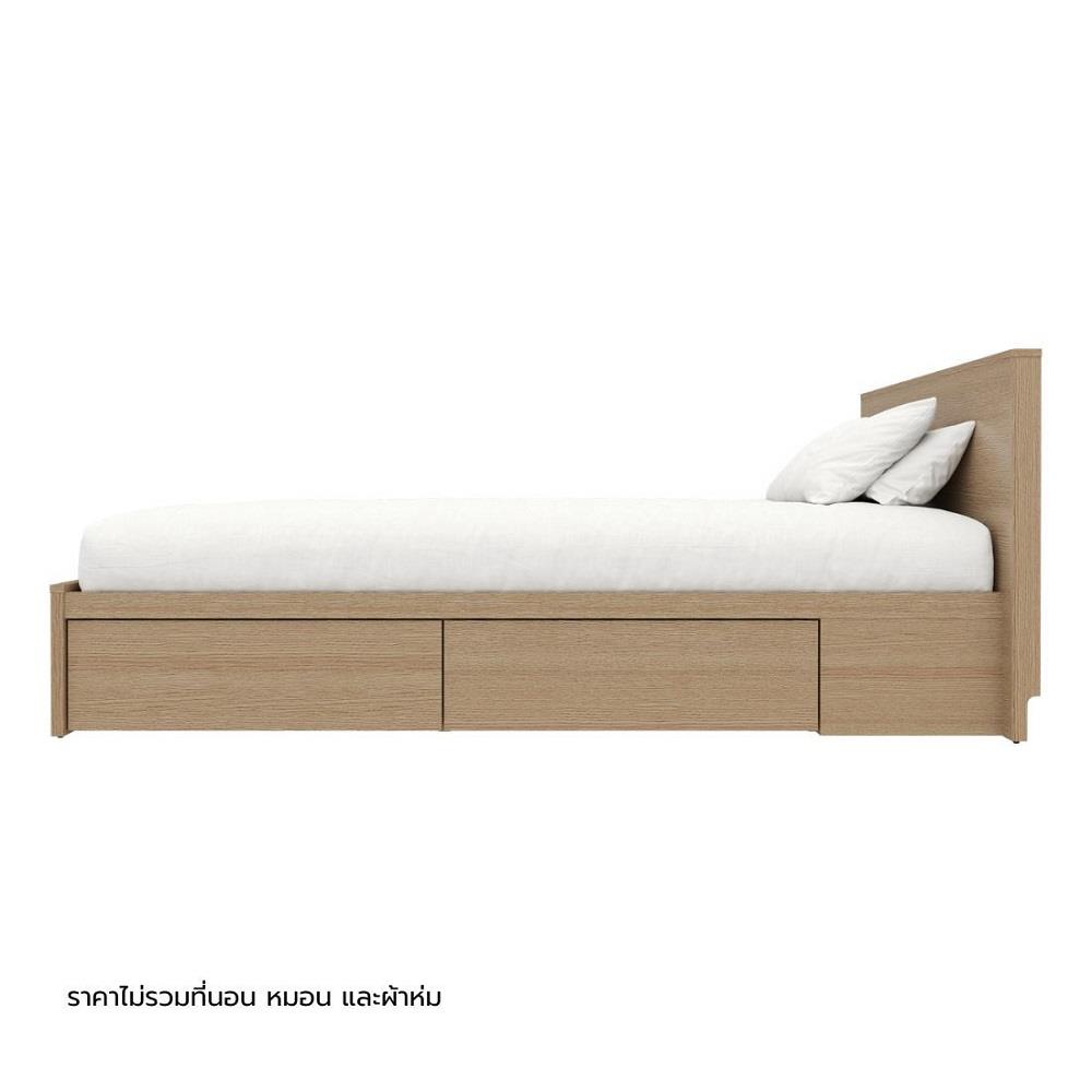 เตียง 3.5 ฟุต KONCEPT TOMO-H80 19241050 สีแคชชูโอ๊ค