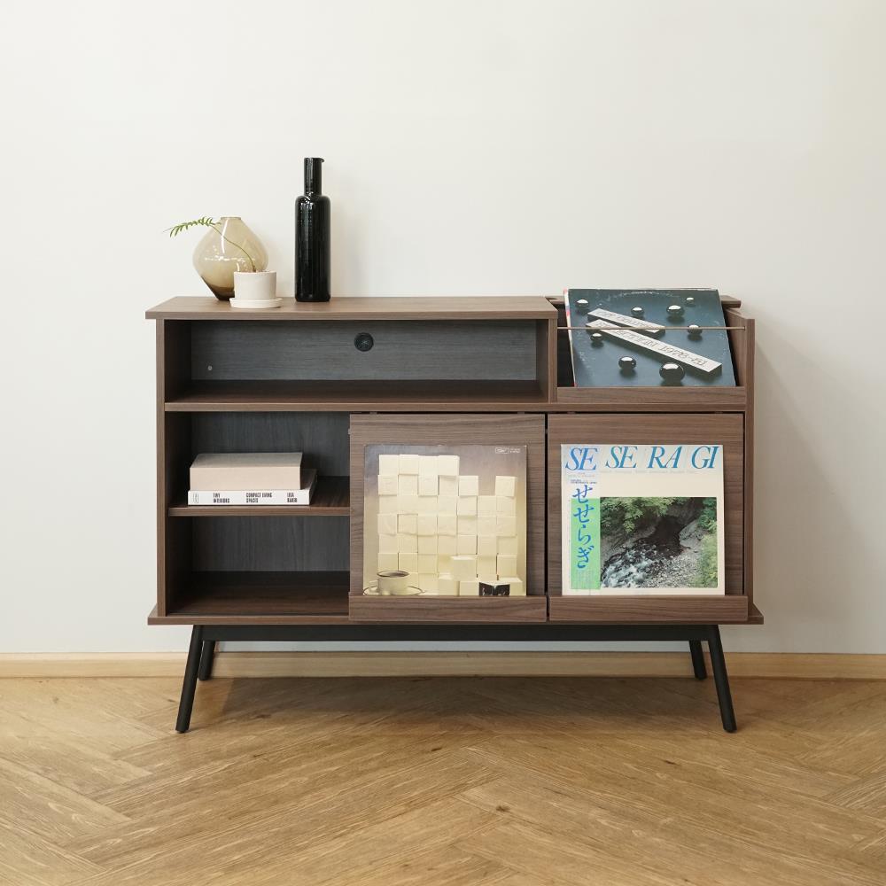 ตู้เตี้ย บานผสม HARV RECO 120 ซม. สีเอมเพอเรอร์วอลนัท