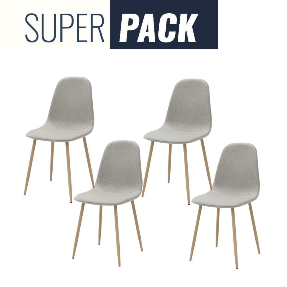 เก้าอี้ทานข้าว SB FURNITURE LASTA 59062939 สีเทาอ่อน (ชุด 4 ตัว)