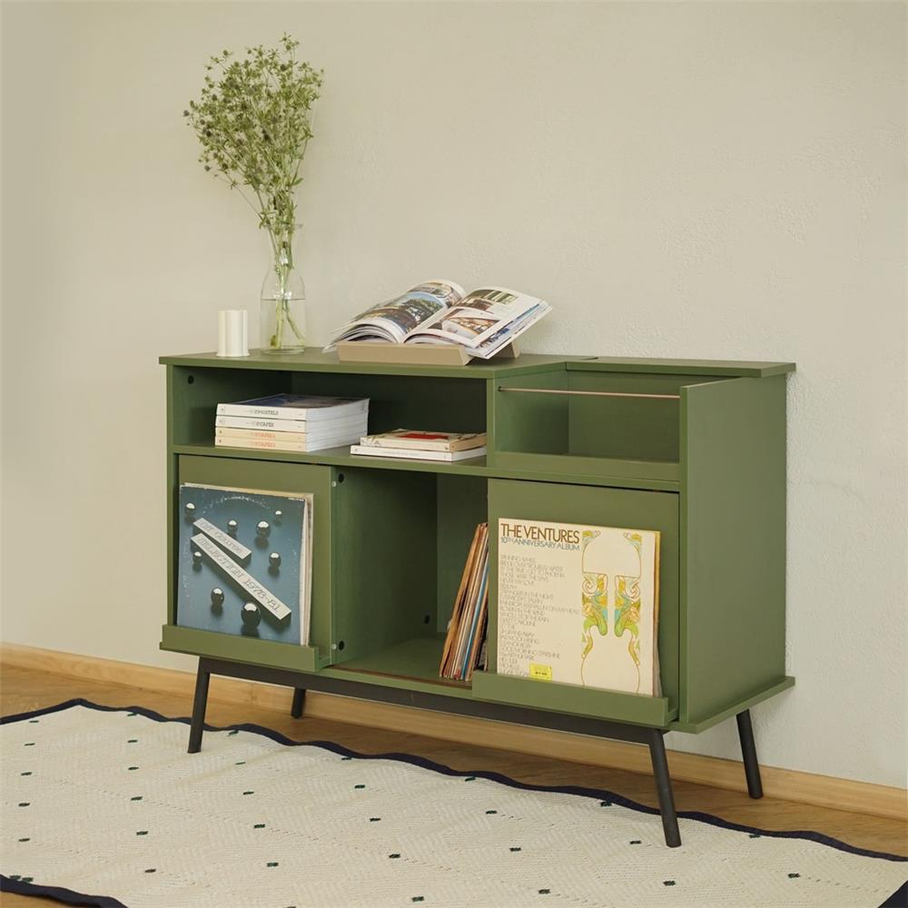 ตู้เตี้ย บานผสม HARV RECO 120 ซม. สีเขียวฟอร์เรส