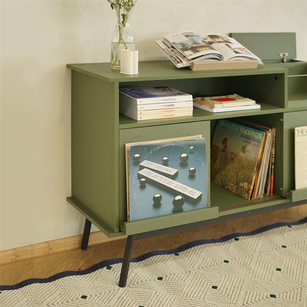 ตู้เตี้ย บานผสม HARV RECO 120 ซม. สีเขียวฟอร์เรส