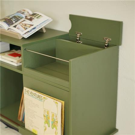 ตู้เตี้ย บานผสม HARV RECO 120 ซม. สีเขียวฟอร์เรส_5